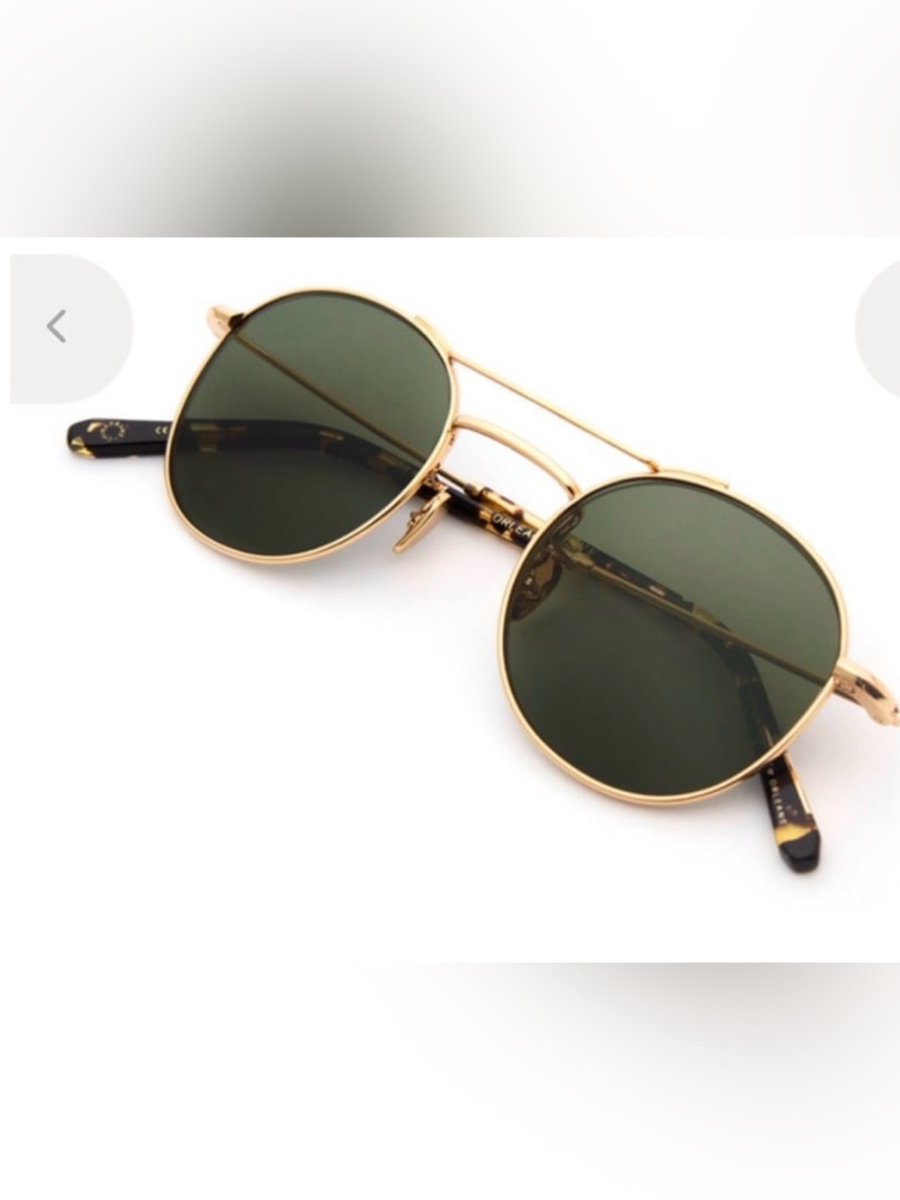 KREWE “Orleans” 18K gold plated titanium sunglasses